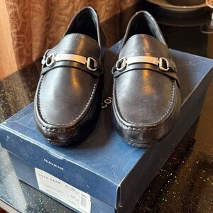 Cole Haan Men's Black Java Leather Loafers, size 11.5